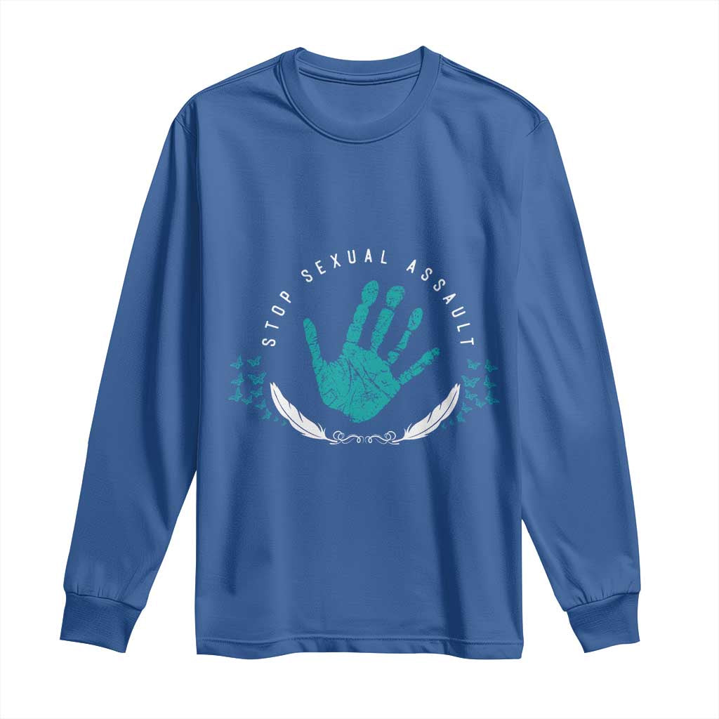 Stop Sexual Assault Support Survivors Long Sleeve Shirt