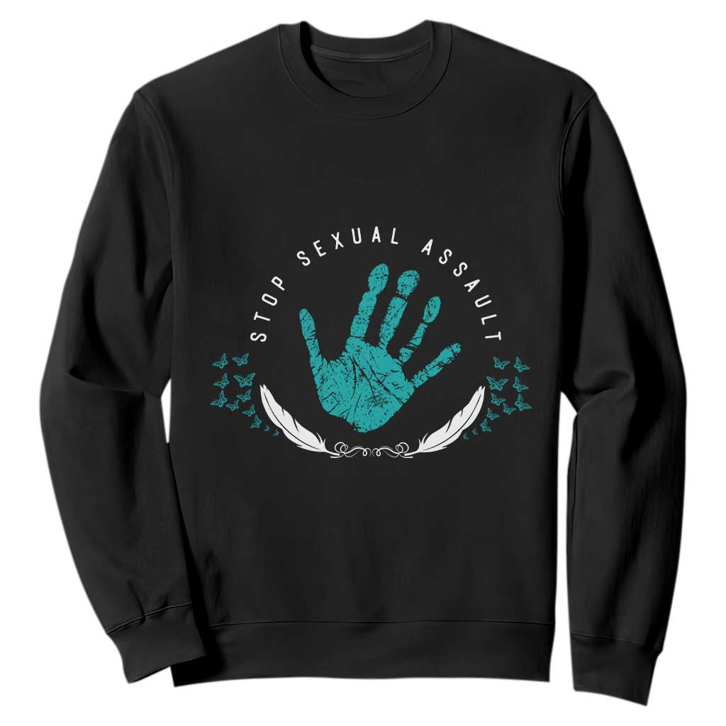 Stop Sexual Assault Support Survivors Sweatshirt
