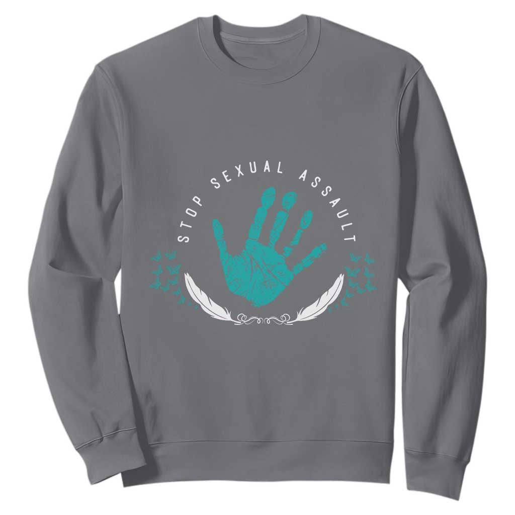 Stop Sexual Assault Support Survivors Sweatshirt