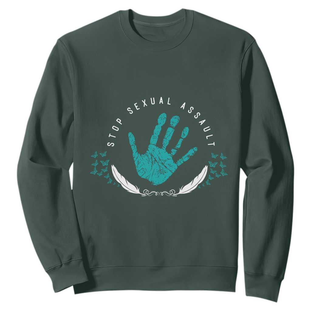 Stop Sexual Assault Support Survivors Sweatshirt