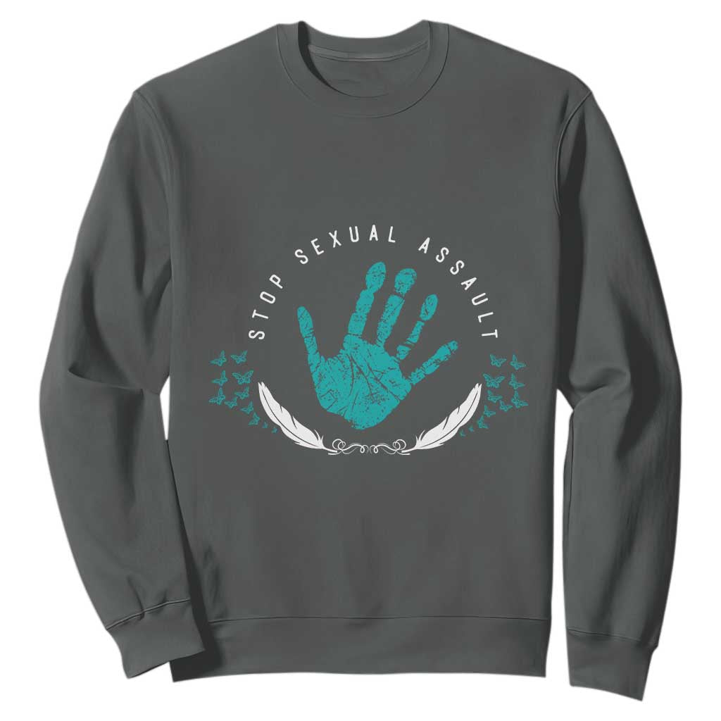 Stop Sexual Assault Support Survivors Sweatshirt