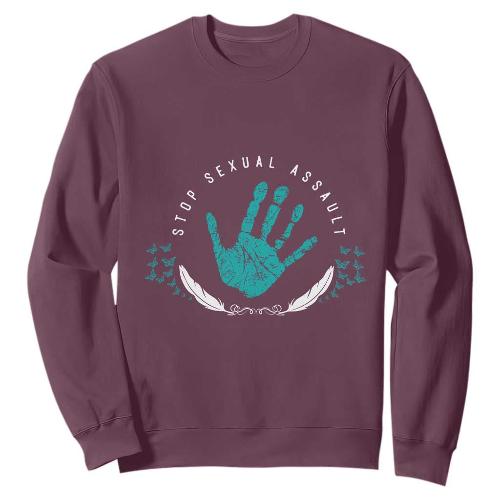 Stop Sexual Assault Support Survivors Sweatshirt