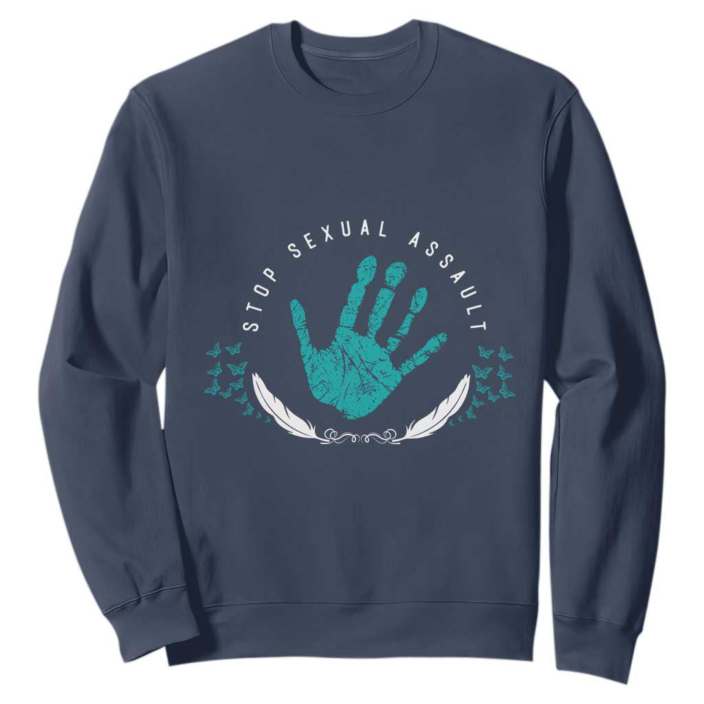 Stop Sexual Assault Support Survivors Sweatshirt