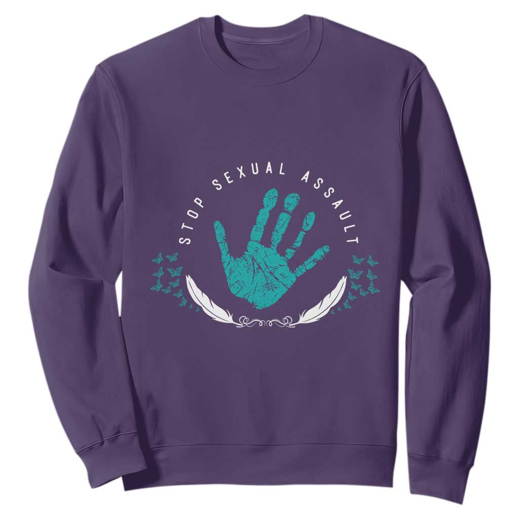 Stop Sexual Assault Support Survivors Sweatshirt