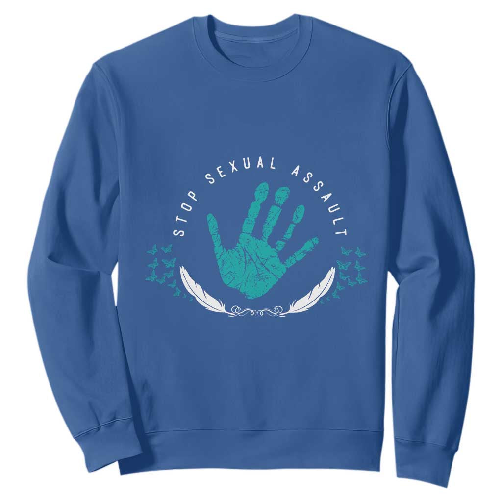 Stop Sexual Assault Support Survivors Sweatshirt