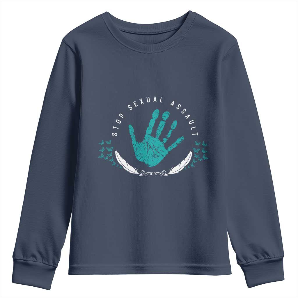 Stop Sexual Assault Support Survivors Youth Sweatshirt
