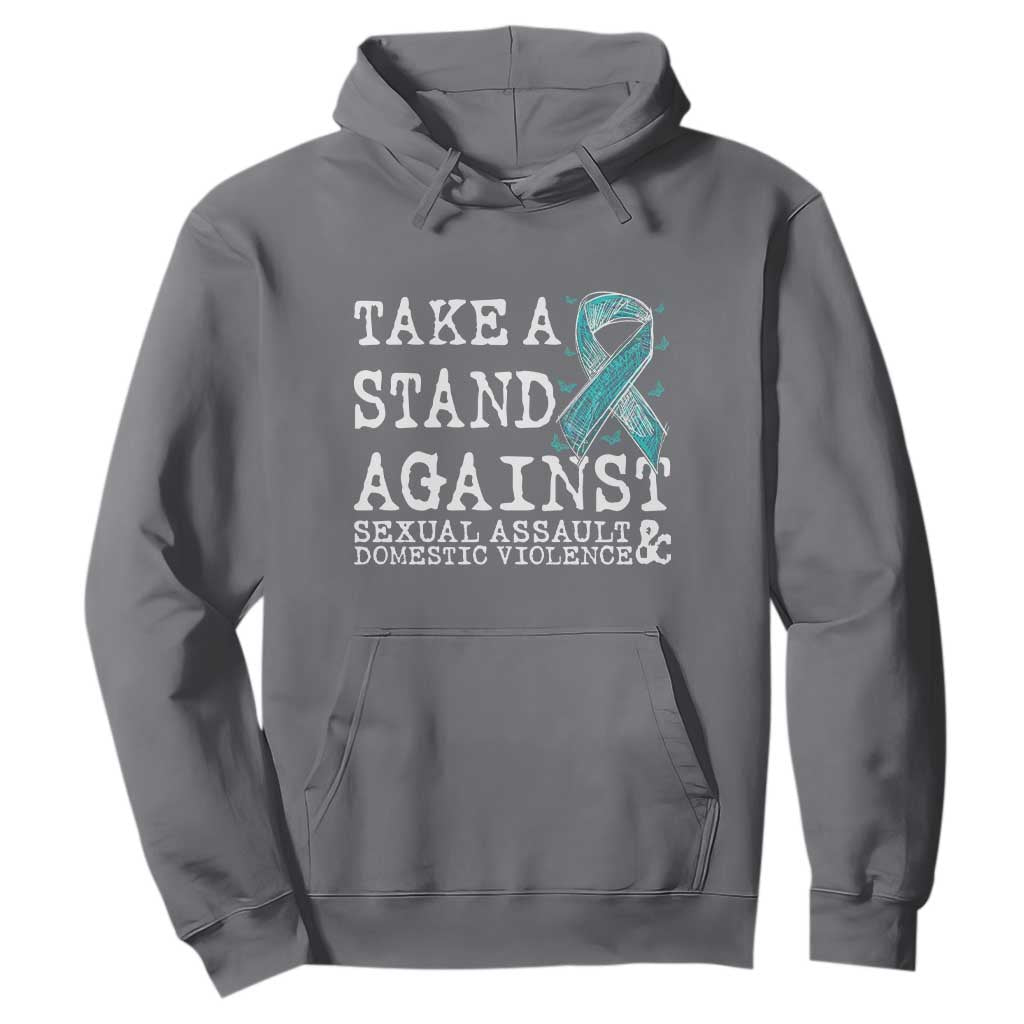 Sexual Assault Prevention Support Hoodie Stand Against Sexual Assault & Domestic Violence