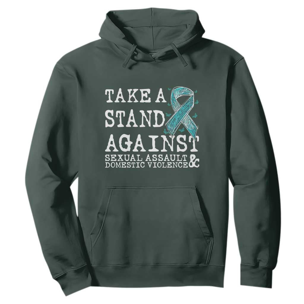 Sexual Assault Prevention Support Hoodie Stand Against Sexual Assault & Domestic Violence
