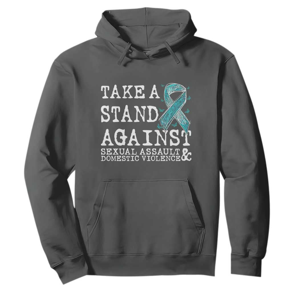 Sexual Assault Prevention Support Hoodie Stand Against Sexual Assault & Domestic Violence