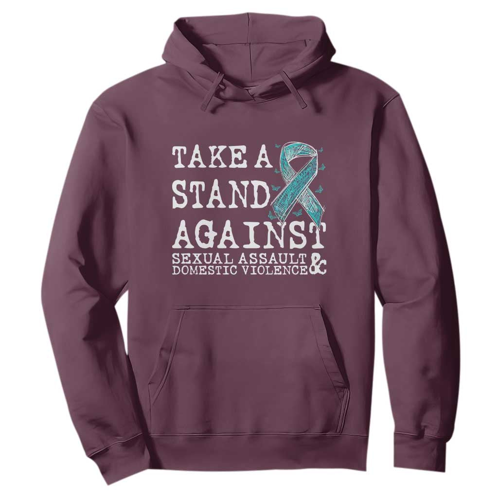 Sexual Assault Prevention Support Hoodie Stand Against Sexual Assault & Domestic Violence