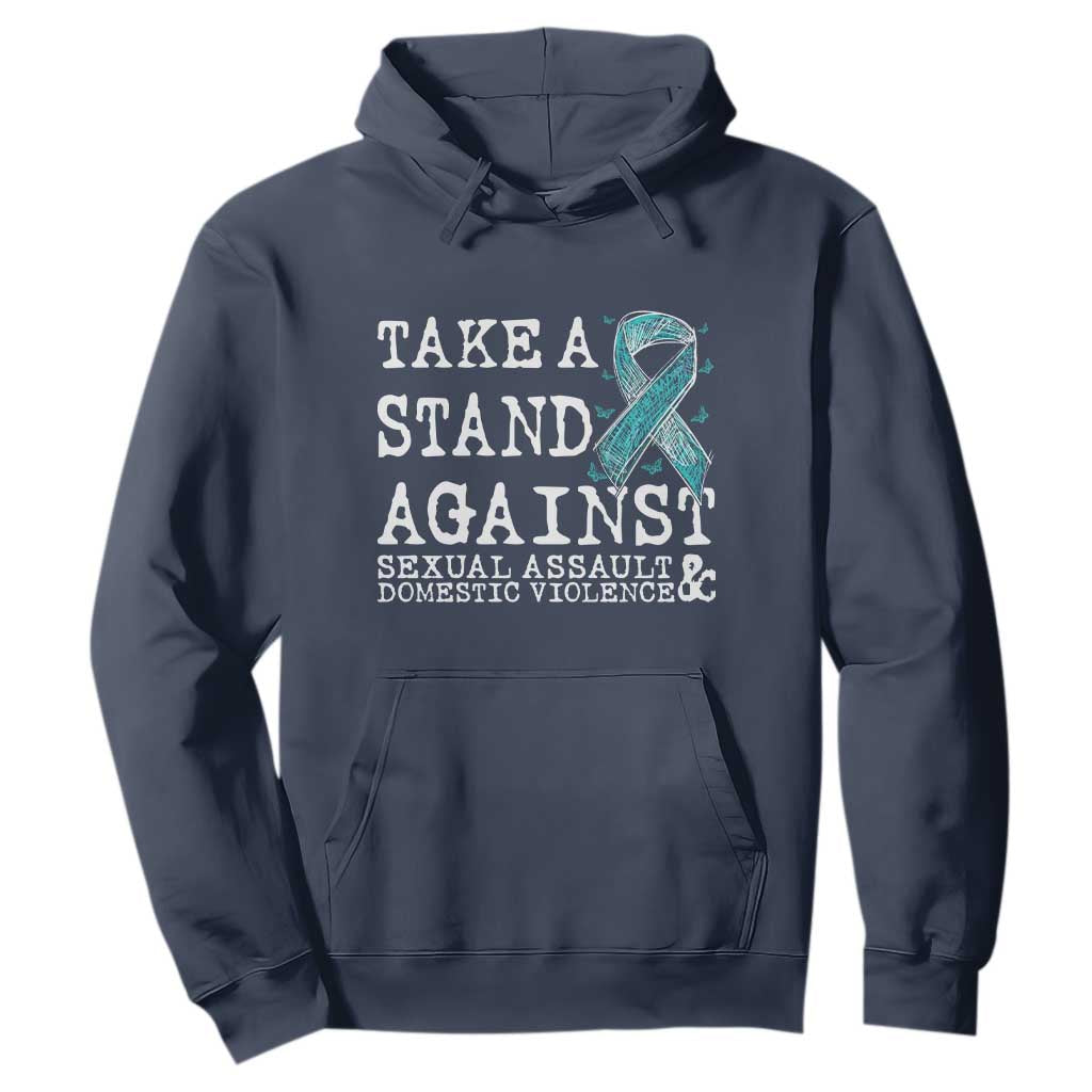 Sexual Assault Prevention Support Hoodie Stand Against Sexual Assault & Domestic Violence
