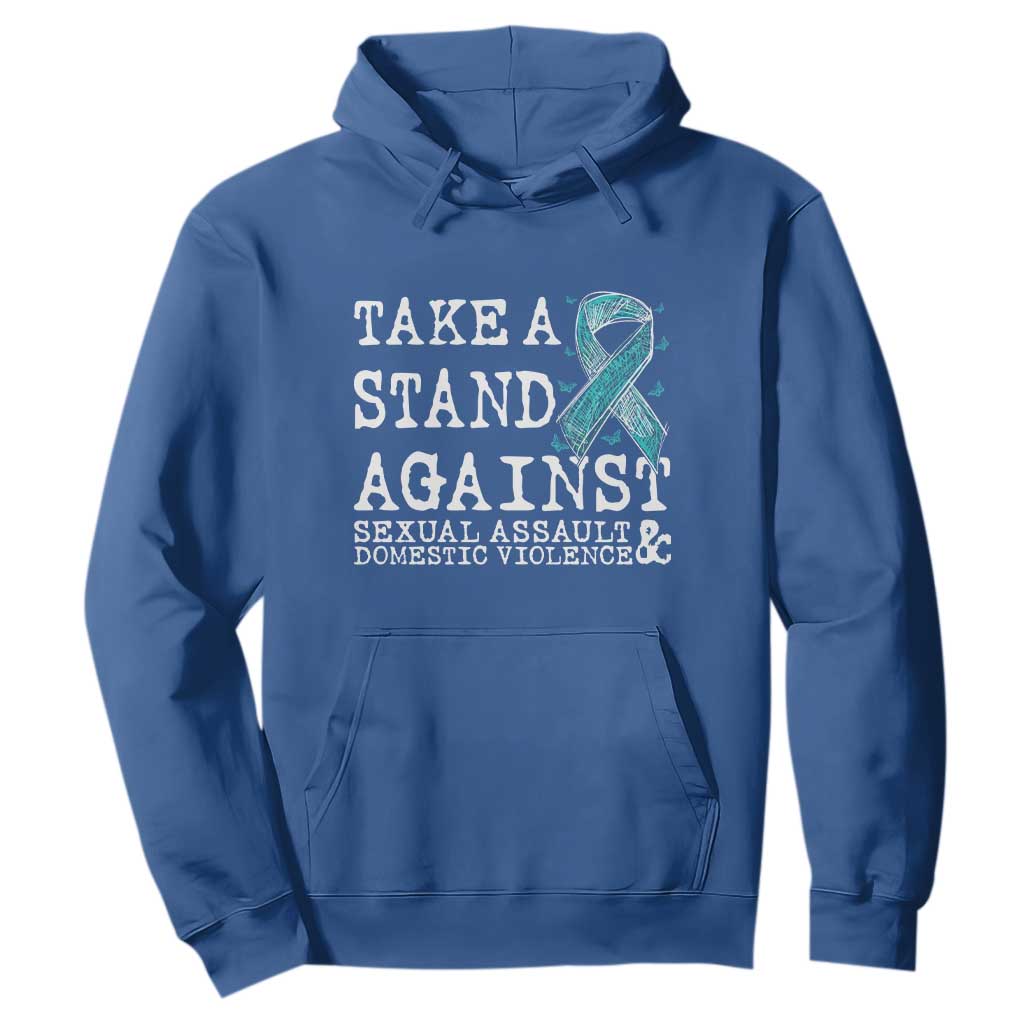 Sexual Assault Prevention Support Hoodie Stand Against Sexual Assault & Domestic Violence