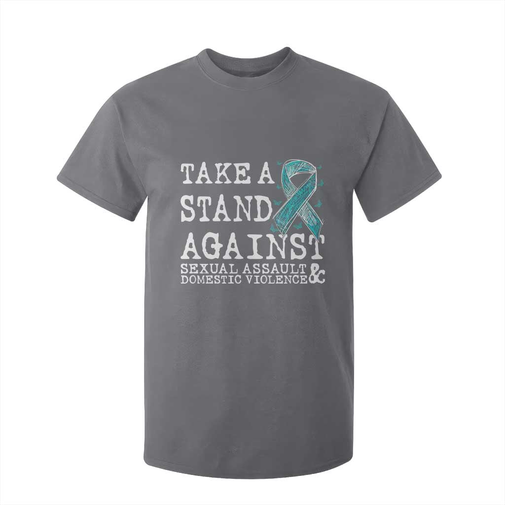 Sexual Assault Prevention Support T Shirt For Kid Stand Against Sexual Assault & Domestic Violence