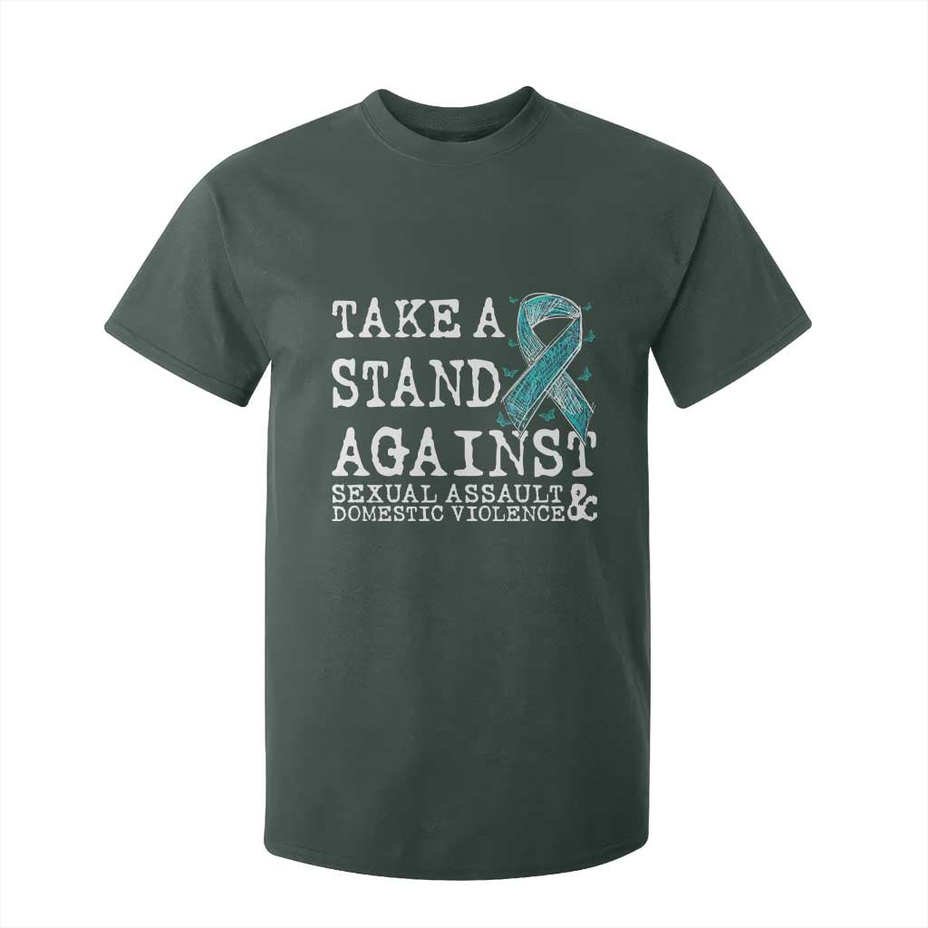 Sexual Assault Prevention Support T Shirt For Kid Stand Against Sexual Assault & Domestic Violence