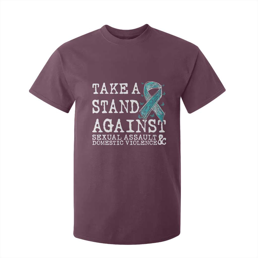 Sexual Assault Prevention Support T Shirt For Kid Stand Against Sexual Assault & Domestic Violence