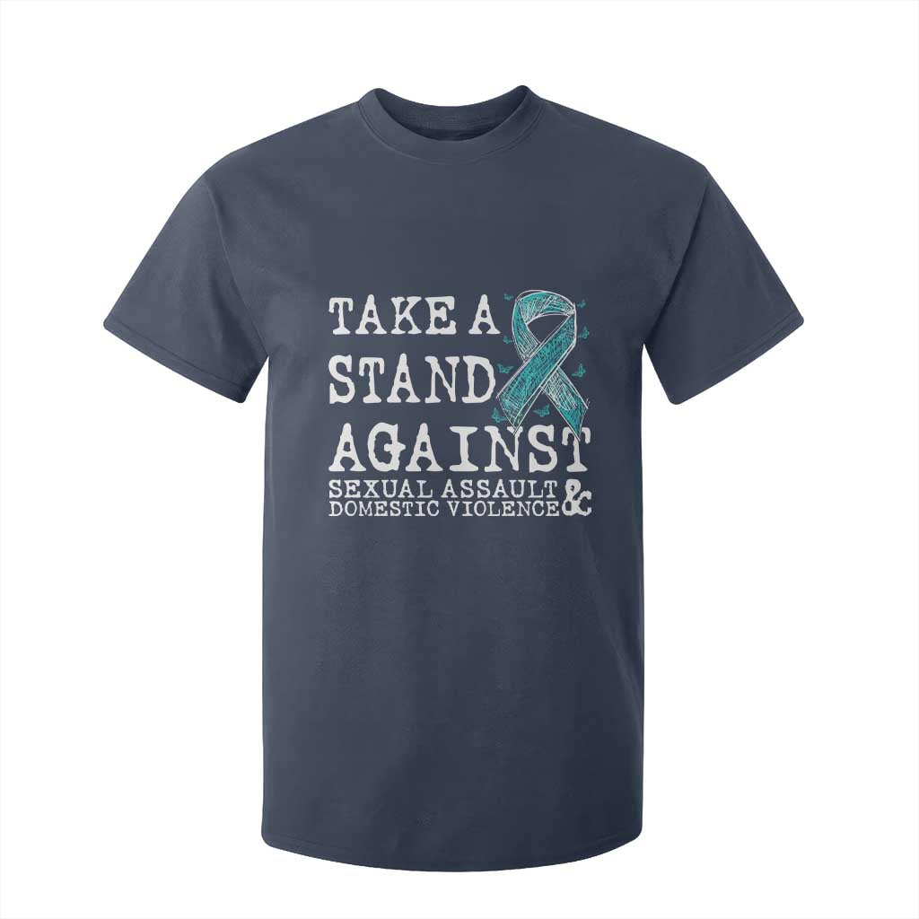 Sexual Assault Prevention Support T Shirt For Kid Stand Against Sexual Assault & Domestic Violence