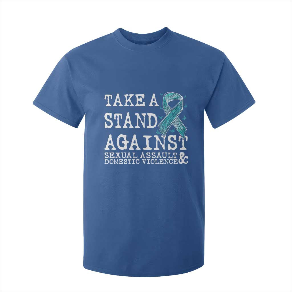 Sexual Assault Prevention Support T Shirt For Kid Stand Against Sexual Assault & Domestic Violence