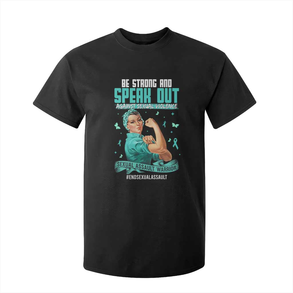 Sexual Assault Prevention Support T Shirt For Kid Be Strong And Speak Out Against Sexual Violence