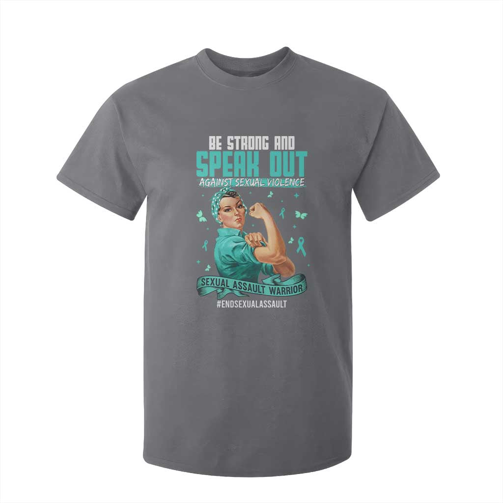 Sexual Assault Prevention Support T Shirt For Kid Be Strong And Speak Out Against Sexual Violence