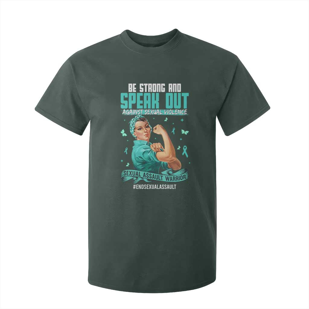 Sexual Assault Prevention Support T Shirt For Kid Be Strong And Speak Out Against Sexual Violence