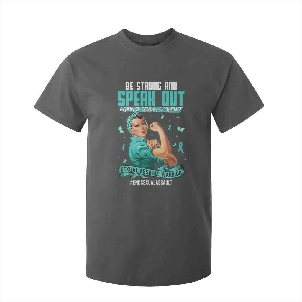 Sexual Assault Prevention Support T Shirt For Kid Be Strong And Speak Out Against Sexual Violence