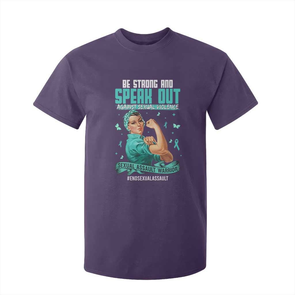 Sexual Assault Prevention Support T Shirt For Kid Be Strong And Speak Out Against Sexual Violence