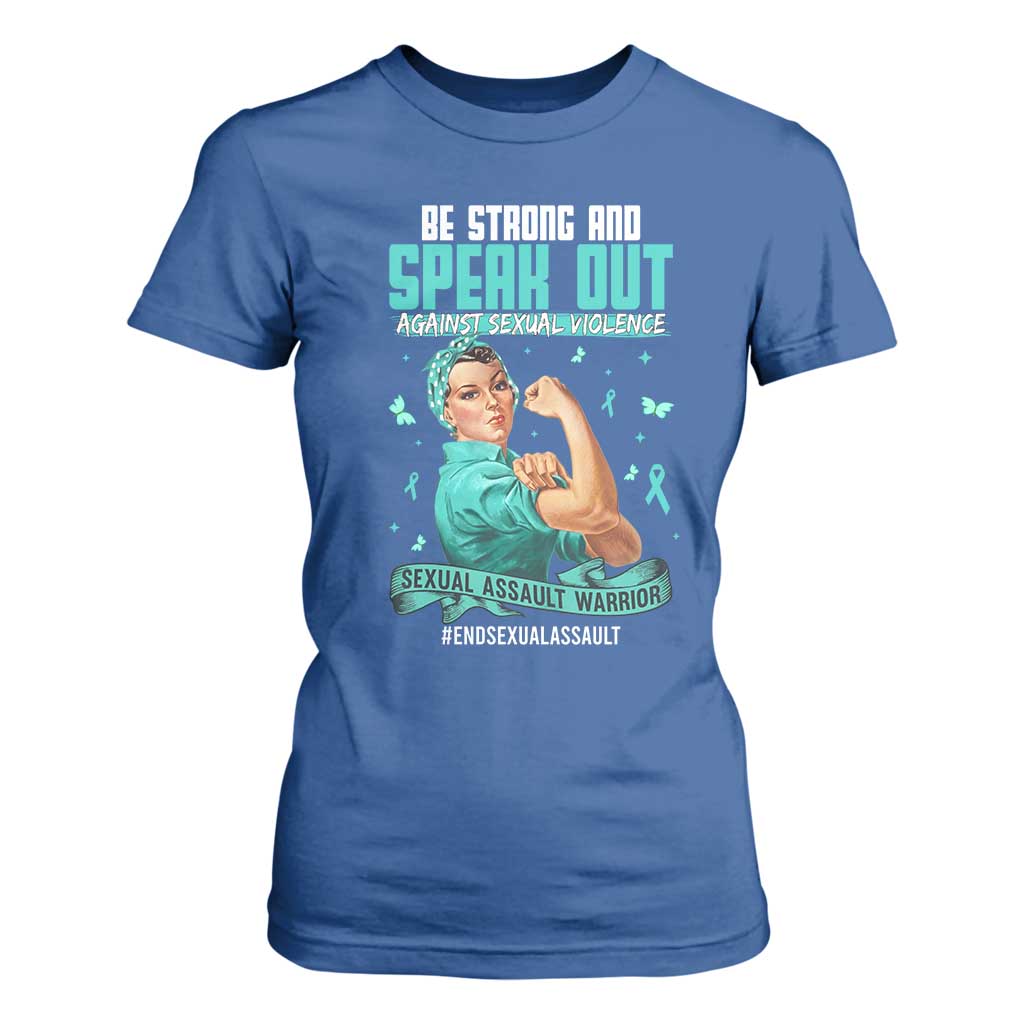 Sexual Assault Prevention Support T Shirt For Women Be Strong And Speak Out Against Sexual Violence