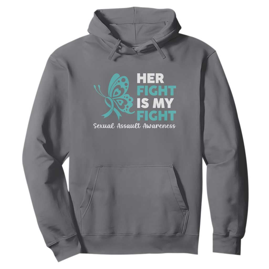 Sexual Assault Prevention Support Hoodie Her Fight is My Fight