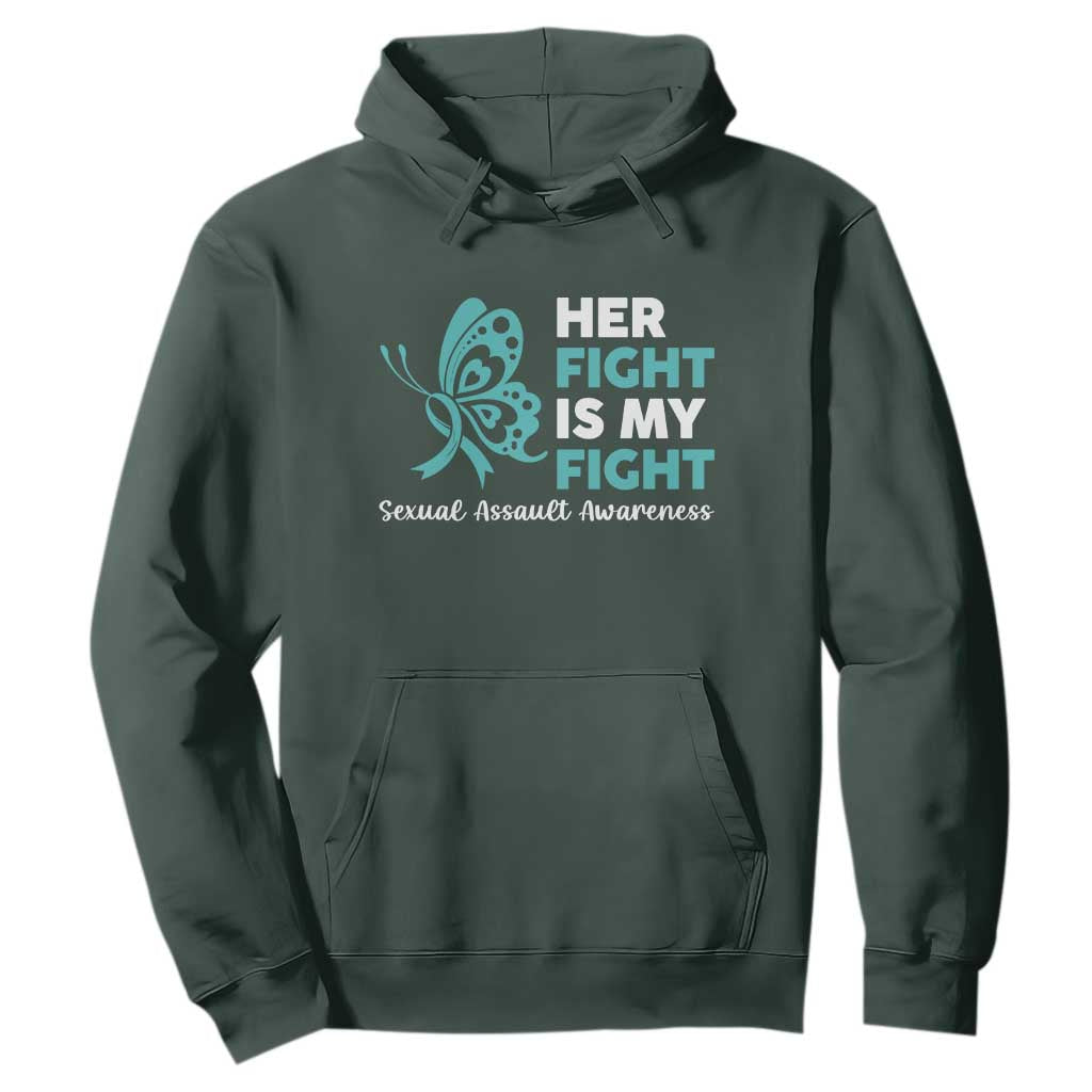 Sexual Assault Prevention Support Hoodie Her Fight is My Fight