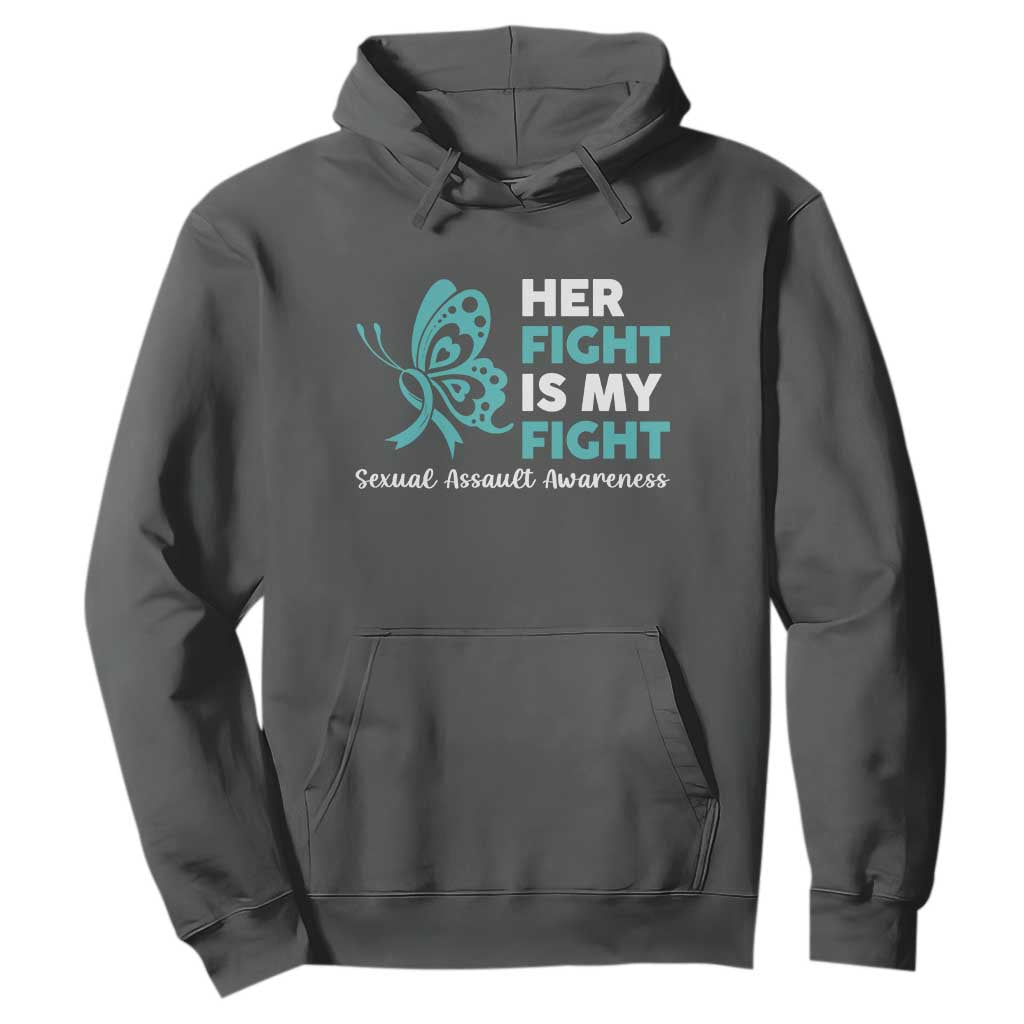 Sexual Assault Prevention Support Hoodie Her Fight is My Fight