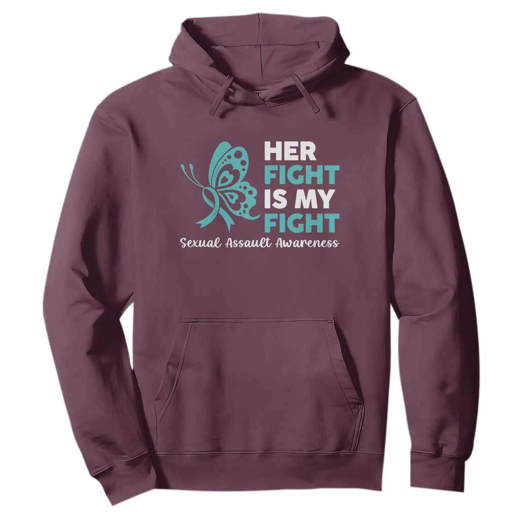 Sexual Assault Prevention Support Hoodie Her Fight is My Fight