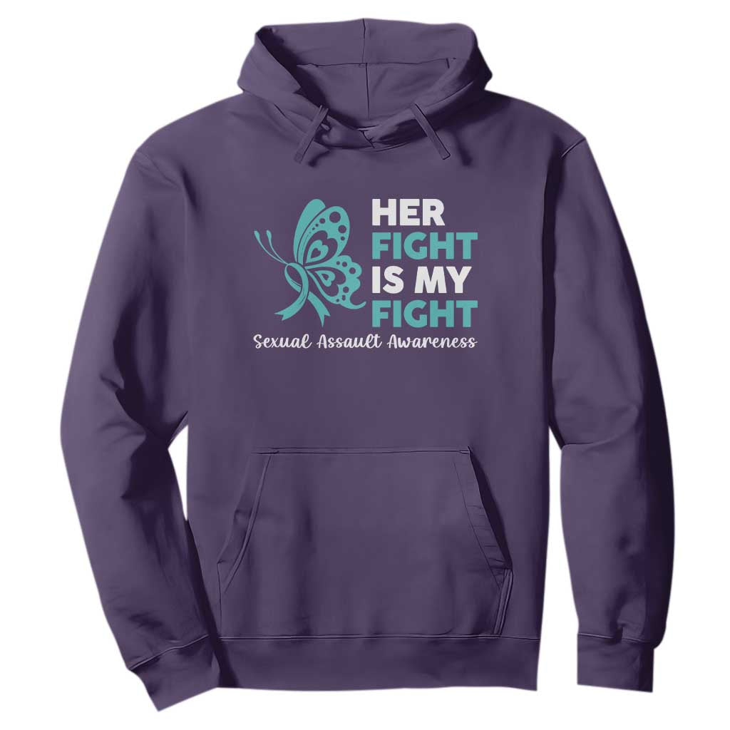 Sexual Assault Prevention Support Hoodie Her Fight is My Fight