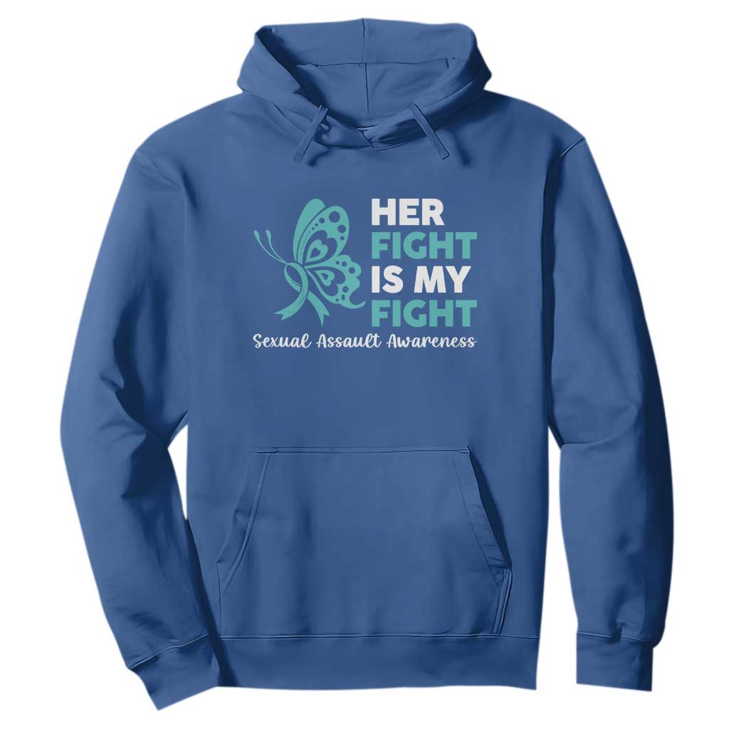 Sexual Assault Prevention Support Hoodie Her Fight is My Fight
