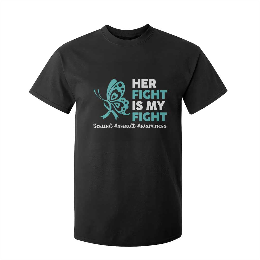 Sexual Assault Prevention Support T Shirt For Kid Her Fight is My Fight