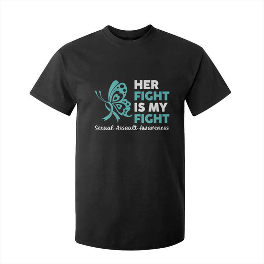 Sexual Assault Prevention Support T Shirt For Kid Her Fight is My Fight