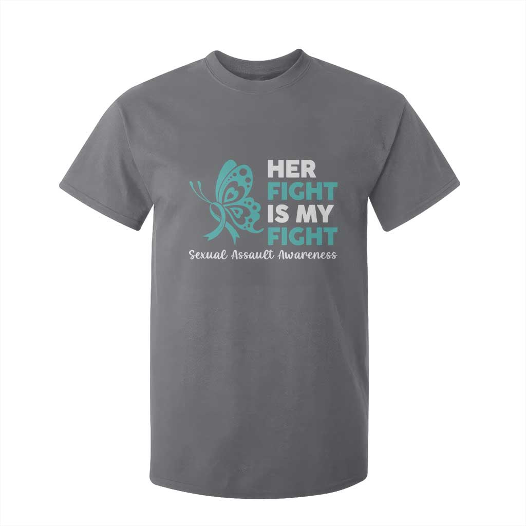 Sexual Assault Prevention Support T Shirt For Kid Her Fight is My Fight