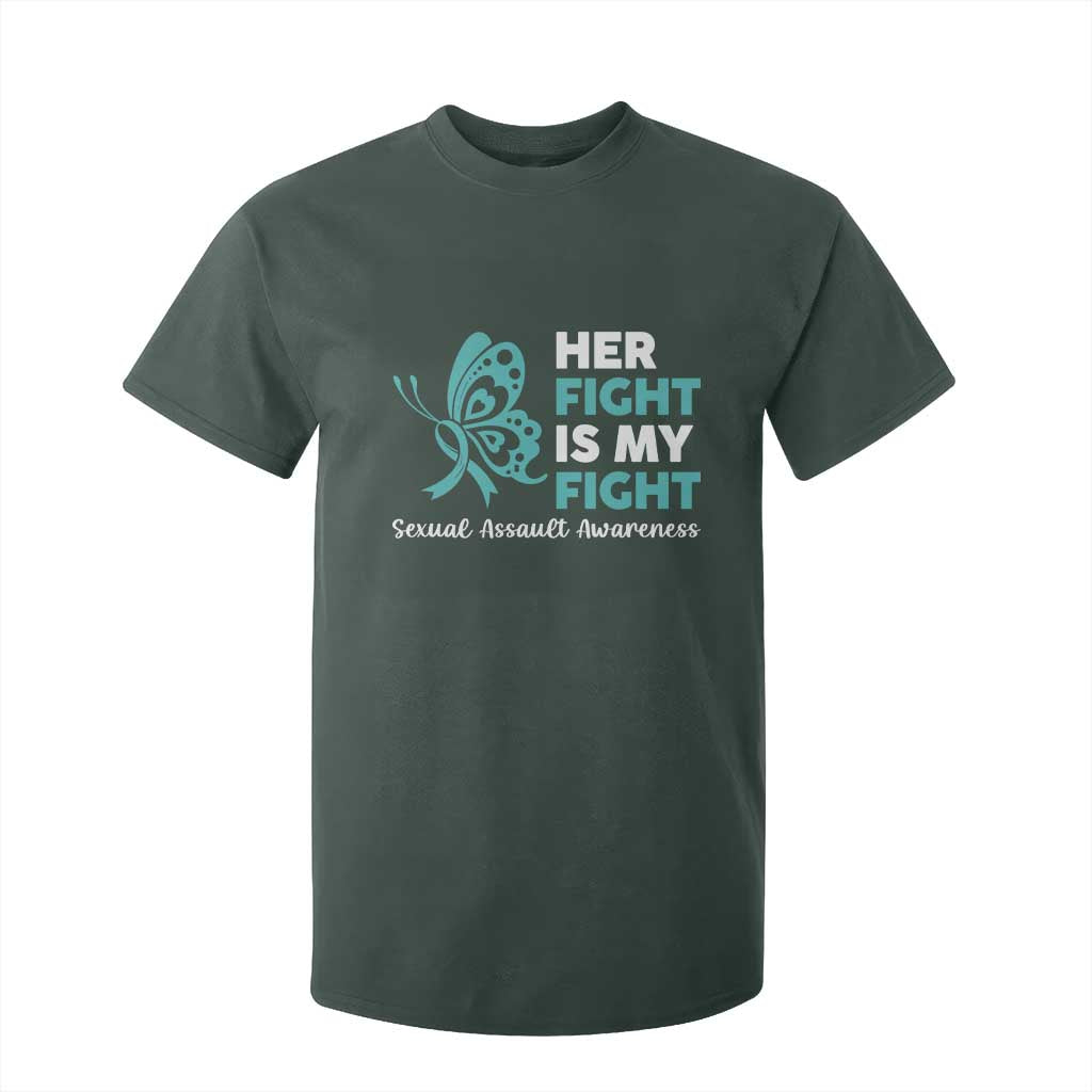 Sexual Assault Prevention Support T Shirt For Kid Her Fight is My Fight