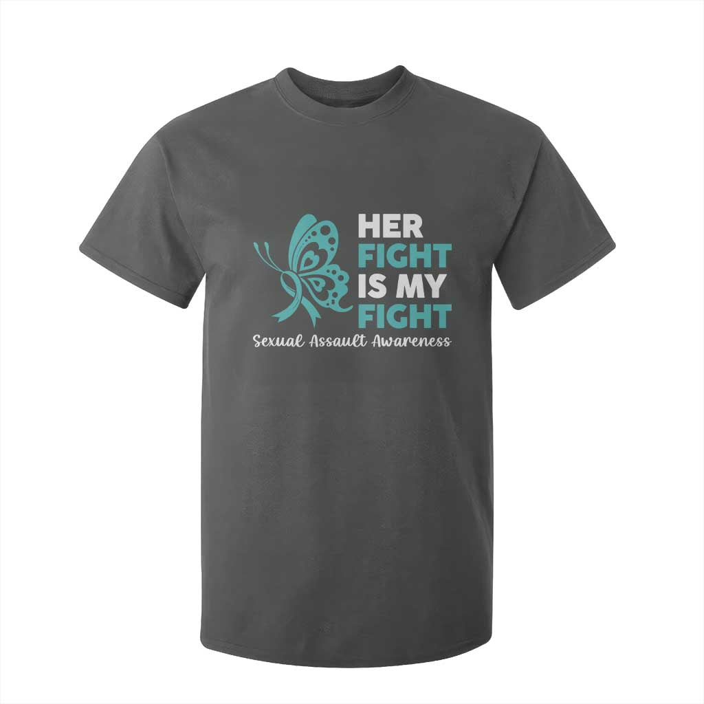 Sexual Assault Prevention Support T Shirt For Kid Her Fight is My Fight