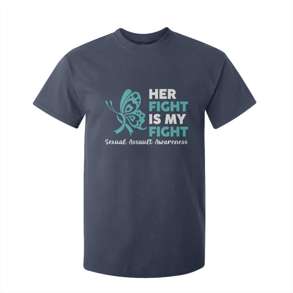 Sexual Assault Prevention Support T Shirt For Kid Her Fight is My Fight