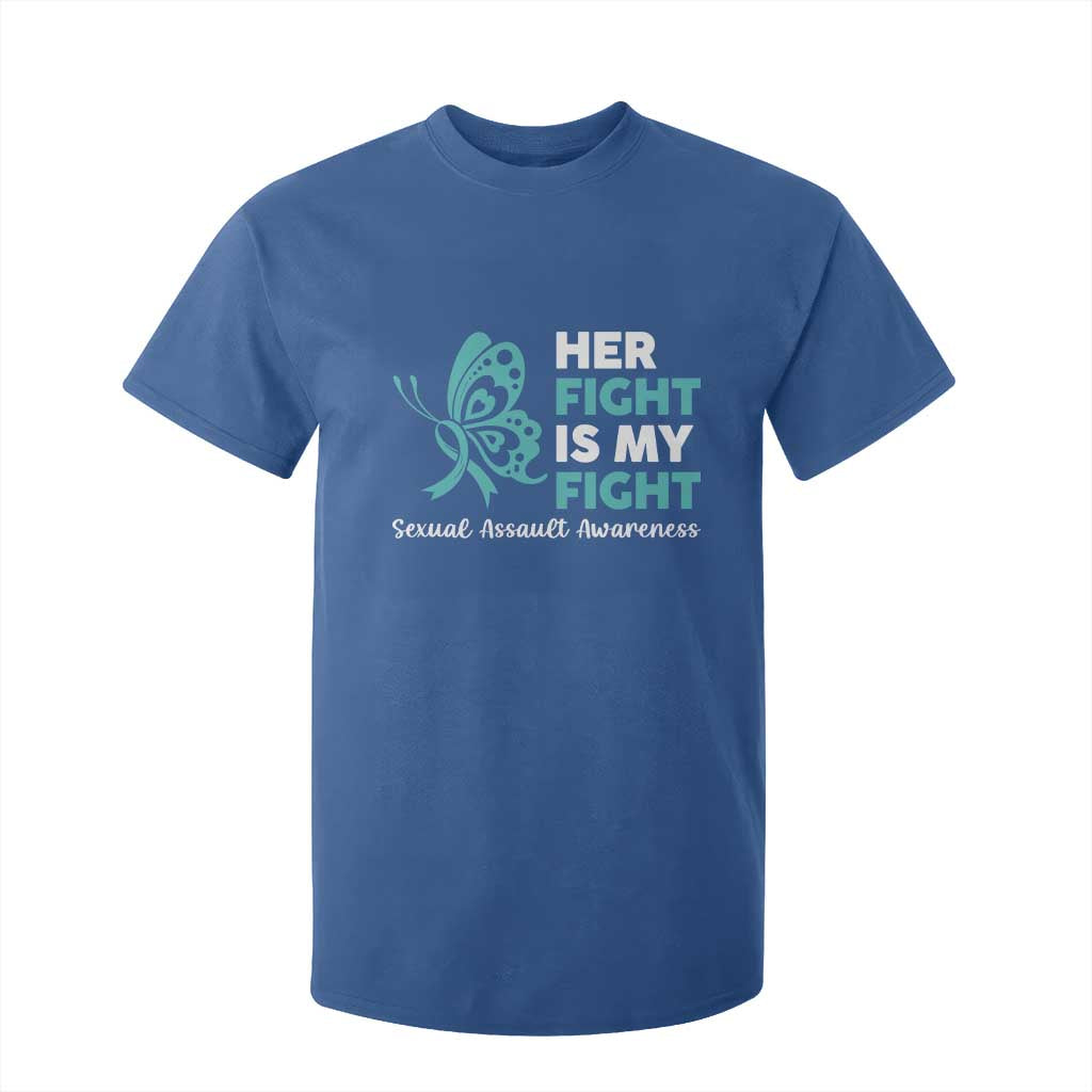 Sexual Assault Prevention Support T Shirt For Kid Her Fight is My Fight