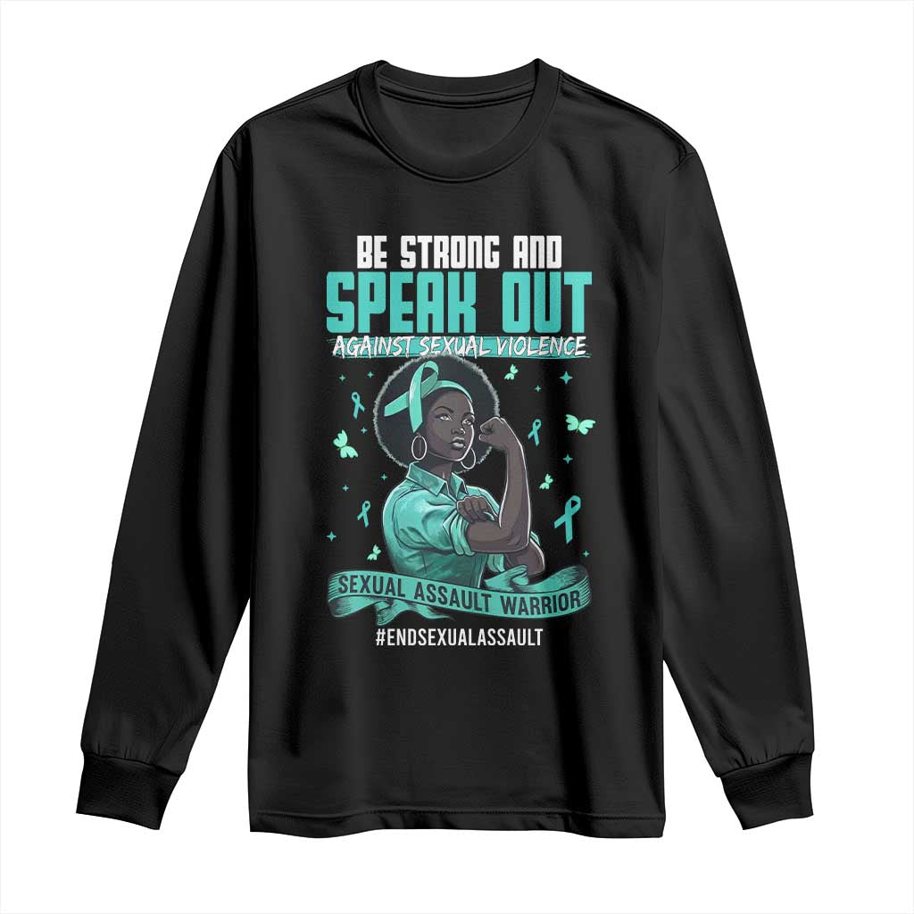 Sexual Assault Prevention Support Long Sleeve Shirt Protect African Women Stop Sexual Abuse