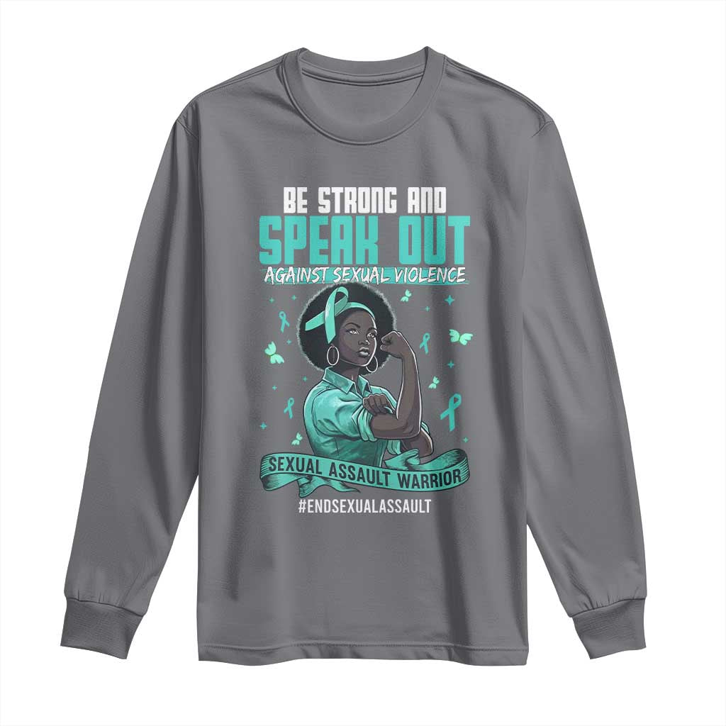 Sexual Assault Prevention Support Long Sleeve Shirt Protect African Women Stop Sexual Abuse