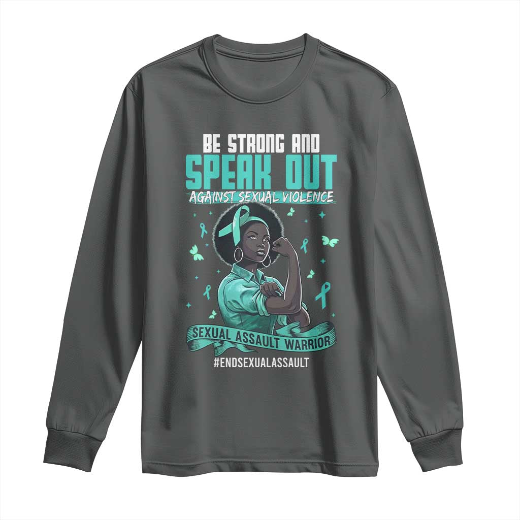 Sexual Assault Prevention Support Long Sleeve Shirt Protect African Women Stop Sexual Abuse