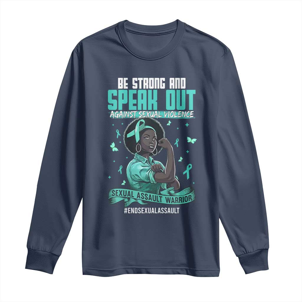 Sexual Assault Prevention Support Long Sleeve Shirt Protect African Women Stop Sexual Abuse