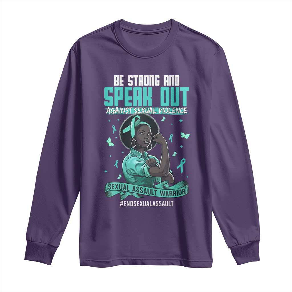 Sexual Assault Prevention Support Long Sleeve Shirt Protect African Women Stop Sexual Abuse