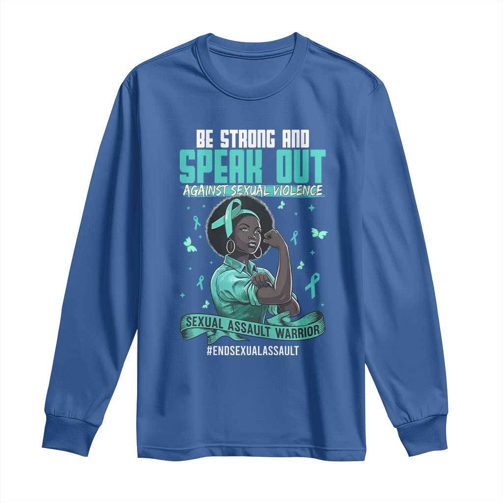 Sexual Assault Prevention Support Long Sleeve Shirt Protect African Women Stop Sexual Abuse