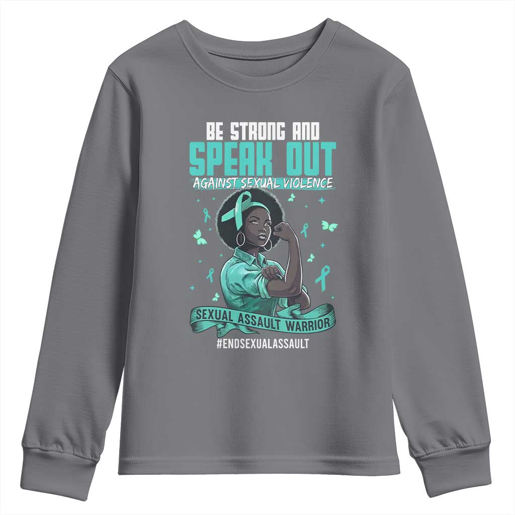 Sexual Assault Prevention Support Youth Sweatshirt Protect African Women Stop Sexual Abuse