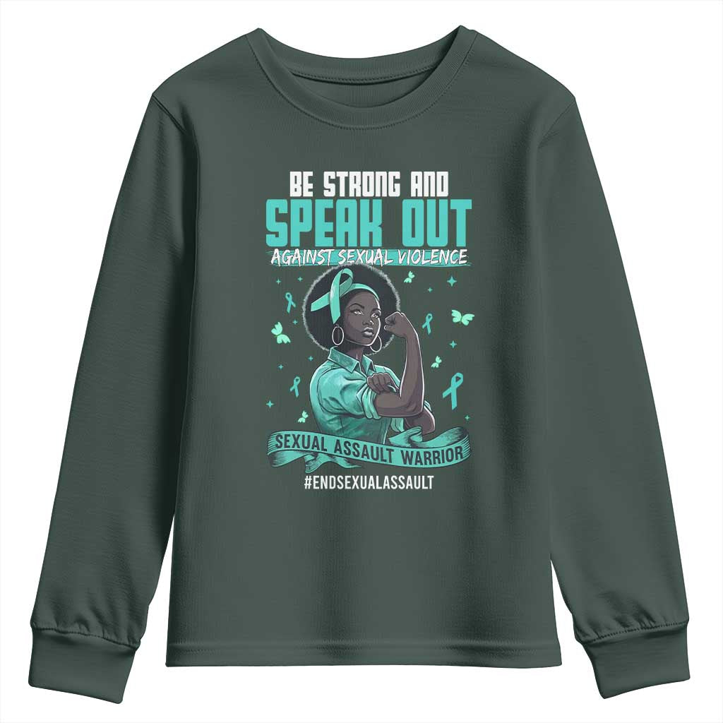 Sexual Assault Prevention Support Youth Sweatshirt Protect African Women Stop Sexual Abuse
