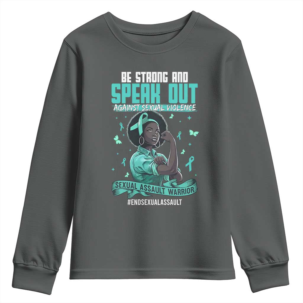 Sexual Assault Prevention Support Youth Sweatshirt Protect African Women Stop Sexual Abuse