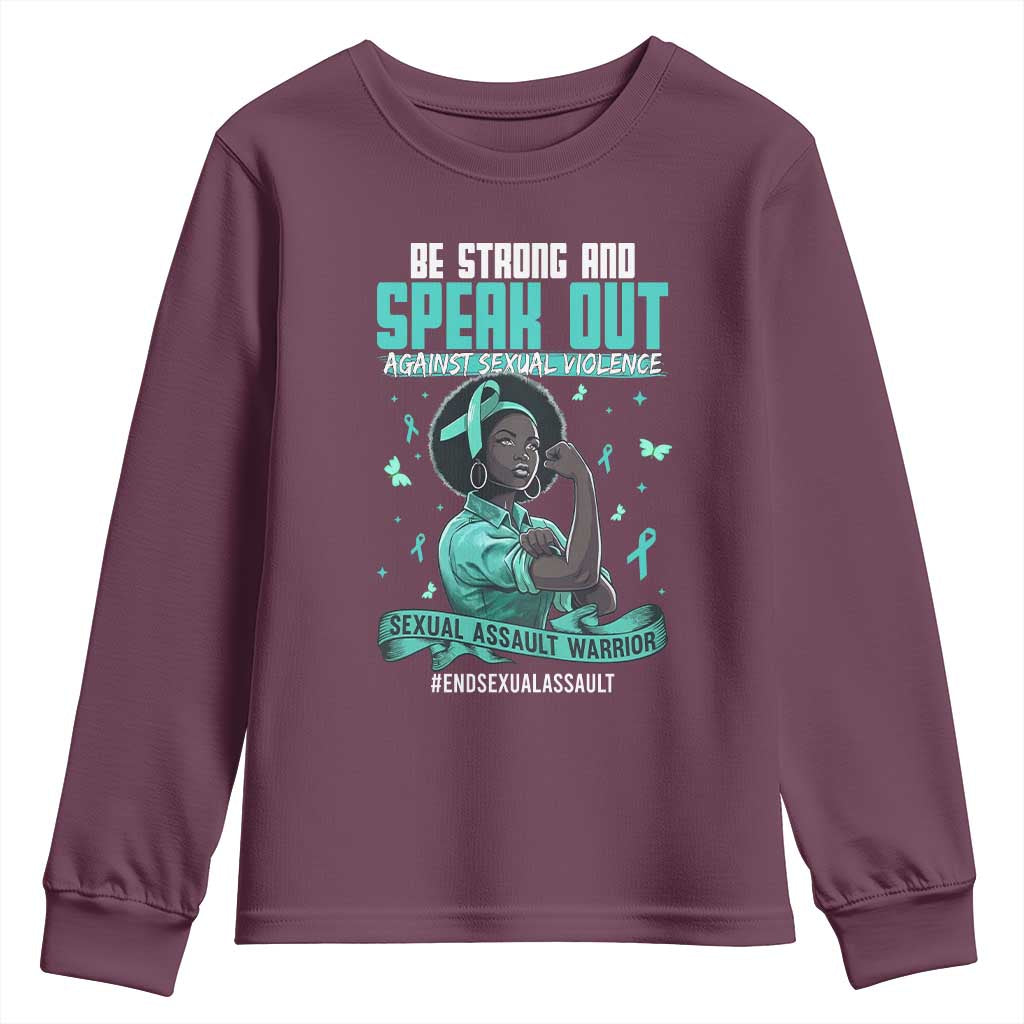 Sexual Assault Prevention Support Youth Sweatshirt Protect African Women Stop Sexual Abuse